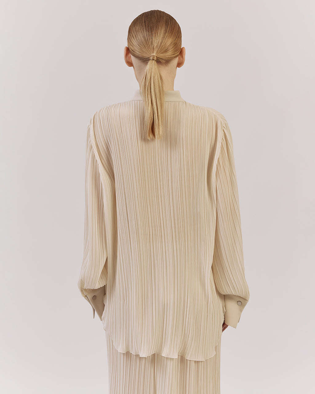 BLOUSE MADE FROM SHEER PLEATED FABRIC |LETIZIA Nolo Store