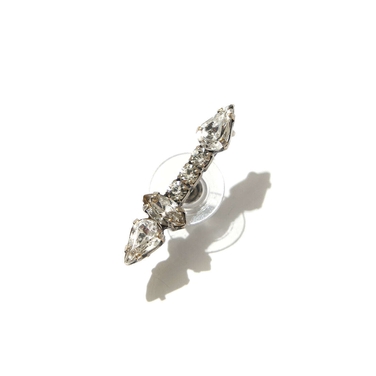 Glass Cut Stones And Pearl Earrings Nolo Store