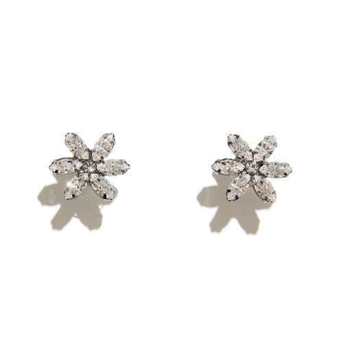 Glass Cut Stones Stud Earrings Nolo Store