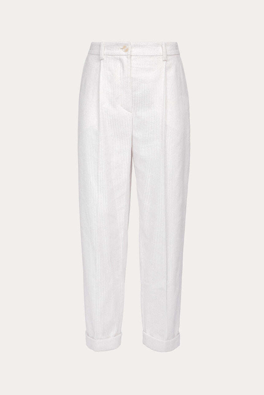 White velvet pants | HIDIKI Nolo Store