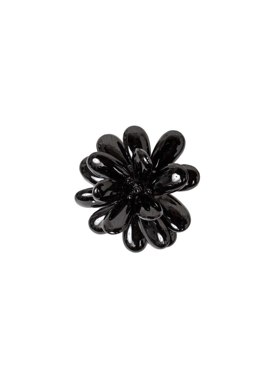 Black Acrylic Flower Brooch | AGNE Nolo Store
