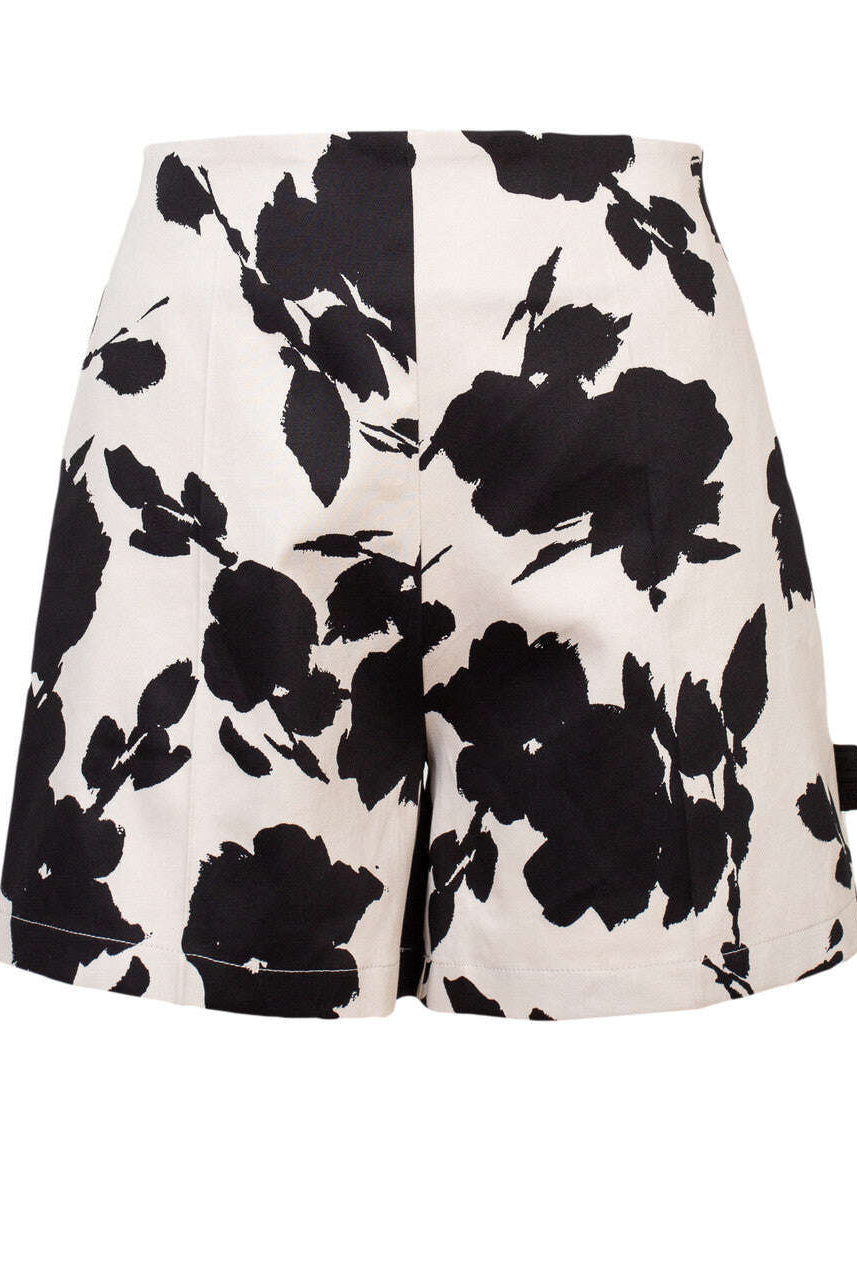 Abstract Printed Above The Knee Tailored Shorts | RINA Nolo Store