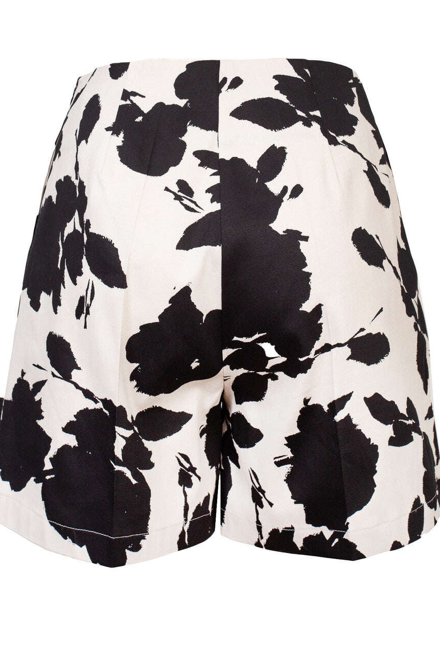 Abstract Printed Above The Knee Tailored Shorts | RINA Nolo Store