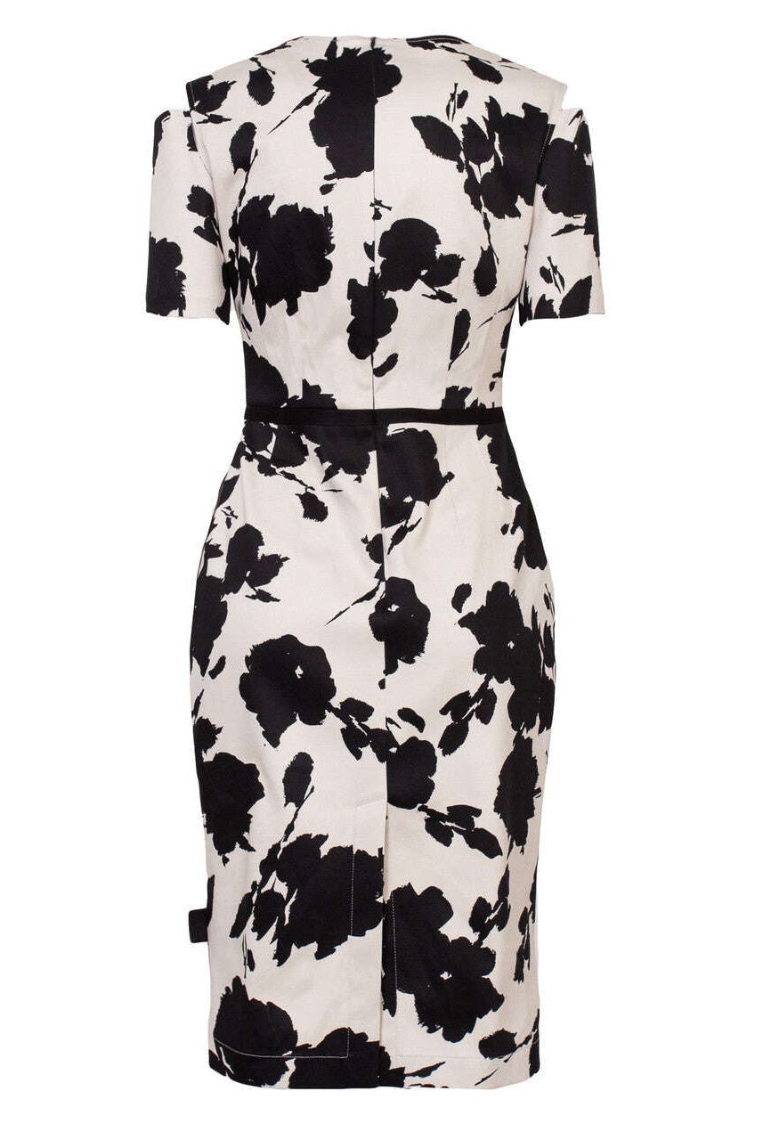 Abstract Printed Classic Tailored Knee-Length Pencil Dress | YASU Nolo Store