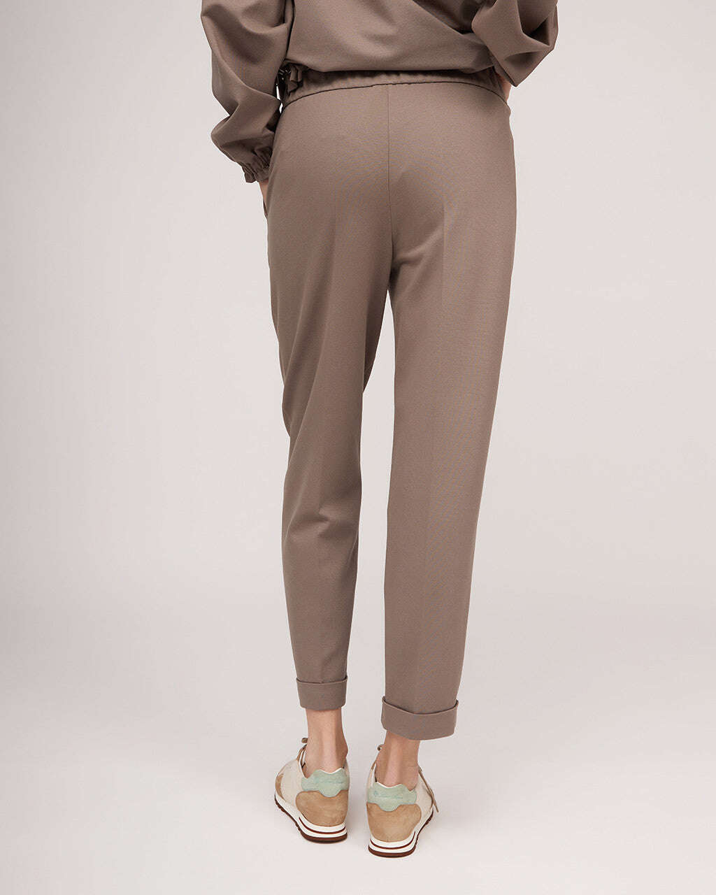 Grey jersey classic trousers | PETRA Nolo Store