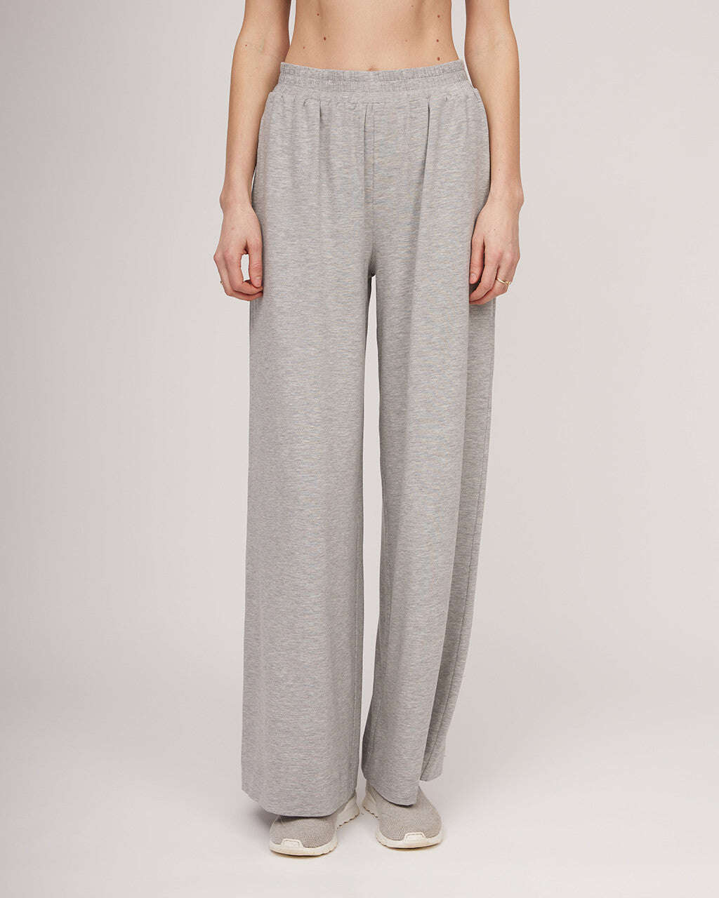 Grey wide jersey trousers | ULMA Nolo Store