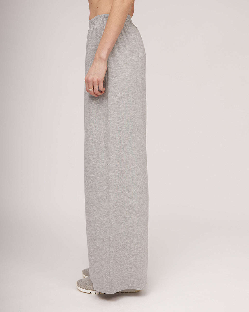 Grey wide jersey trousers | ULMA Nolo Store