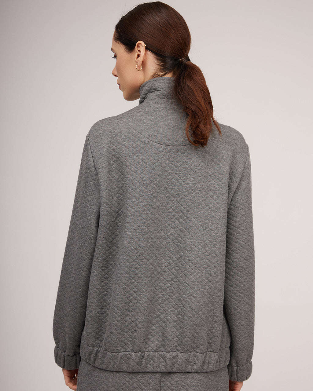 Grey knit bomber jacket | SAMIRA Nolo Store