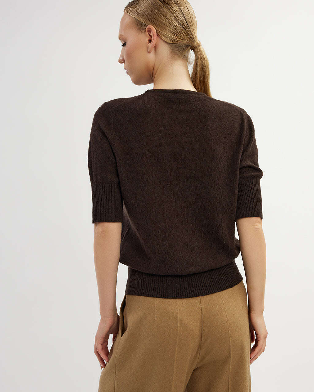 Chocolate brown cashmere jumper | KATRI Nolo Store