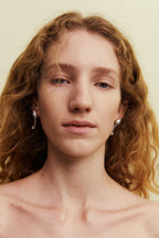 Glass Cut Stones Crystal Earrings