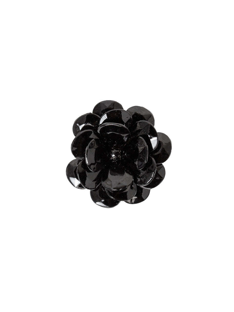 Black Acrylic Flower Brooch | AIRA Nolo Store
