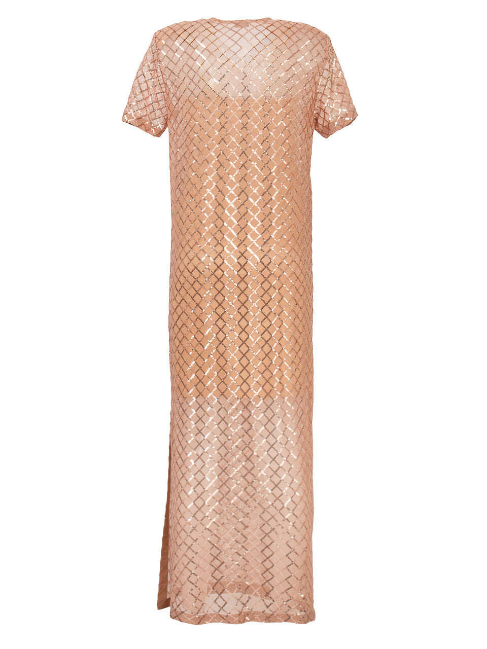 Nude Criss-Cross Sequin Embellished Dress | TAMASHINI Nolo Store