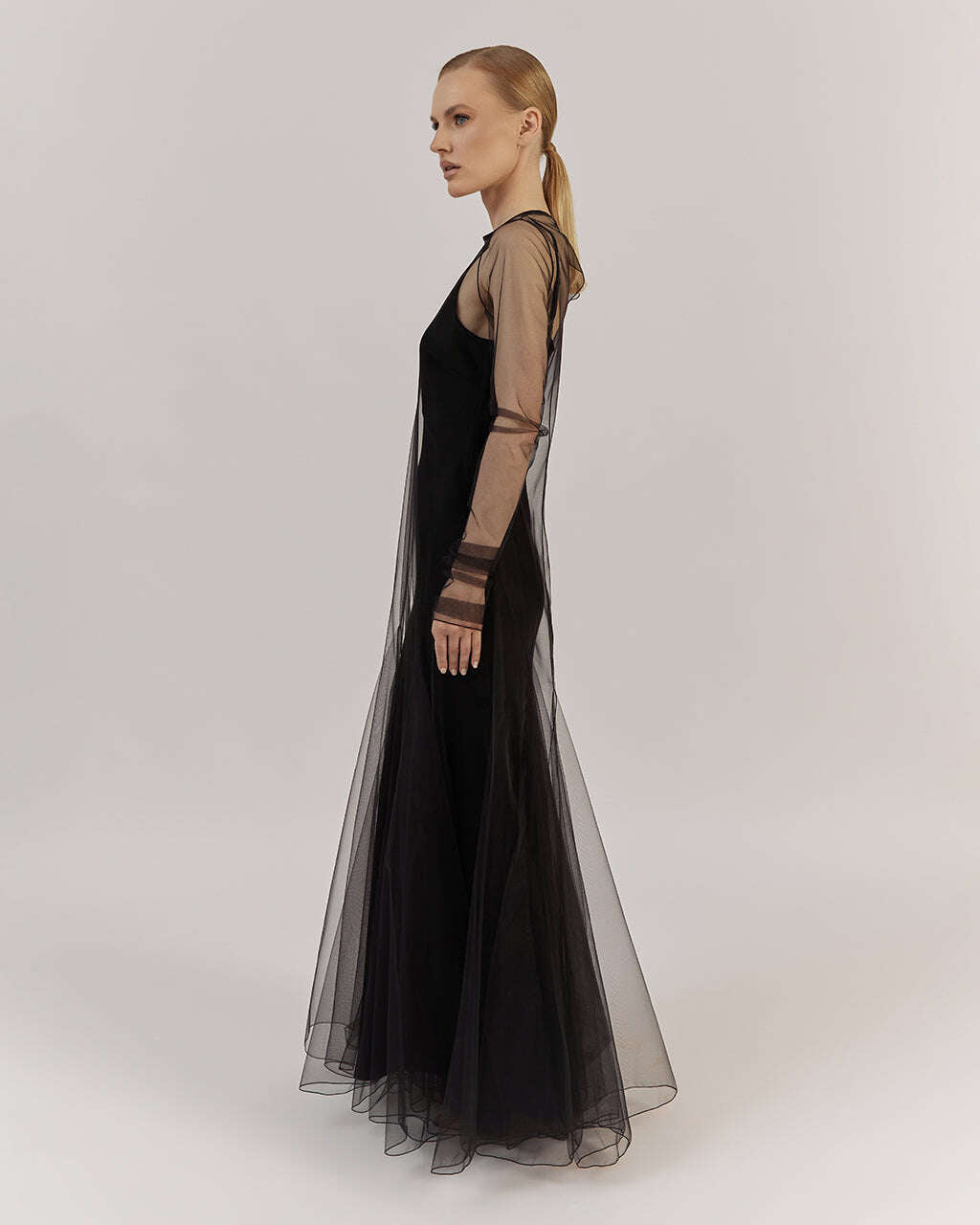 DOUBLE LAYER DELICATE MESH DRESS| FELICIA Nolo Store