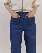 STRAIGHT LEG BLUE JEANS WITH FRONT POCKETS | ROMOLA Nolo Store