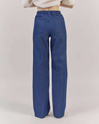 STRAIGHT LEG BLUE JEANS WITH FRONT POCKETS | ROMOLA Nolo Store