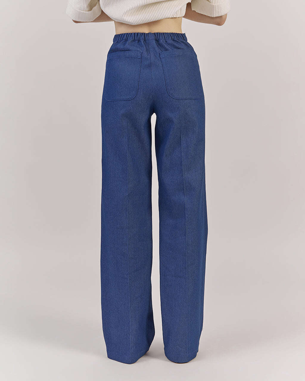 STRAIGHT LEG BLUE JEANS WITH FRONT POCKETS | ROMOLA Nolo Store