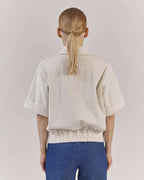 WHITE VELVET BOMBER |FIDUCIA Nolo Store