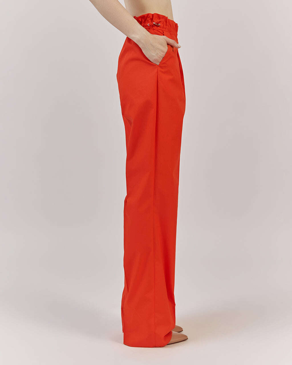 STRAIGHT FIT COTTON BLEND TROUSERS |KIARA Nolo Store