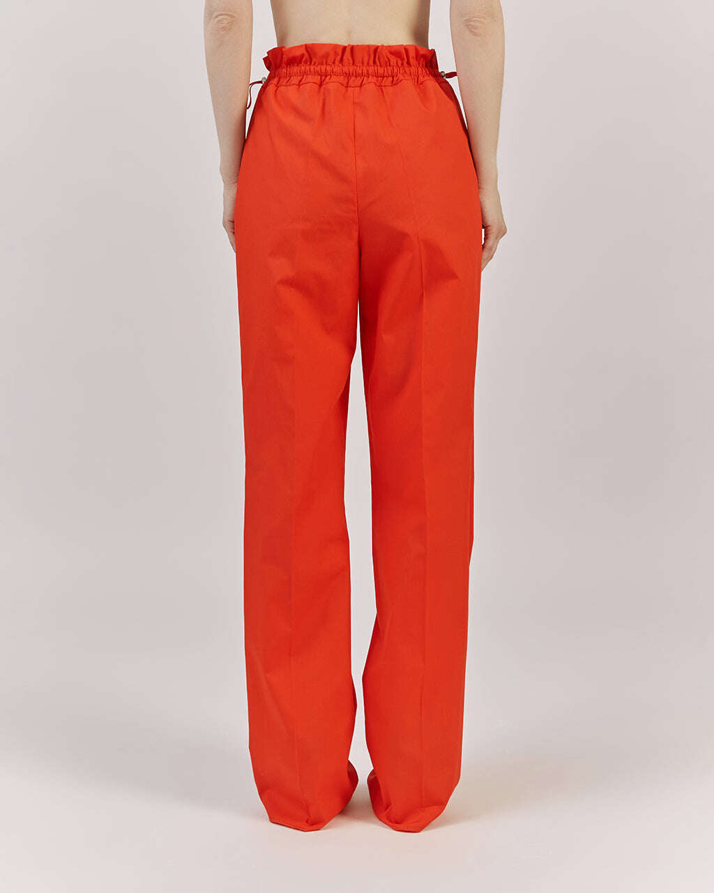 STRAIGHT FIT COTTON BLEND TROUSERS |KIARA Nolo Store