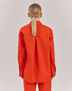 RED COTTON BLEND SHIRT| SANTINA Nolo Store