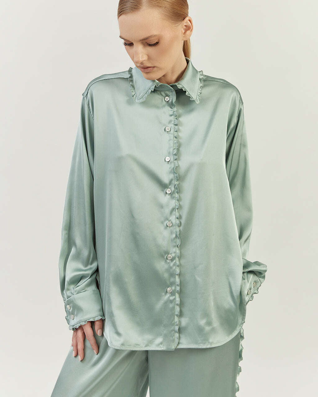 LONG SATIN BLOUSE | ROSELLA Nolo Store