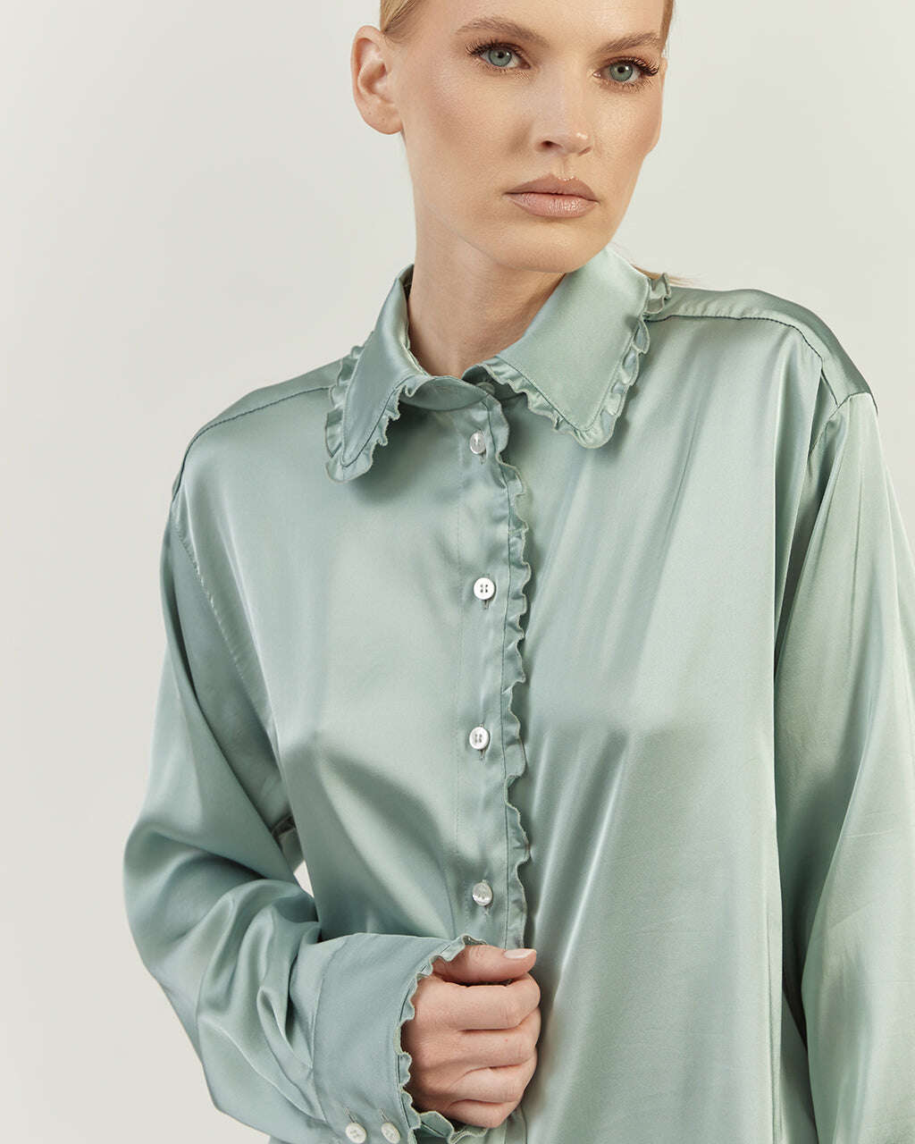 LONG SATIN BLOUSE | ROSELLA Nolo Store