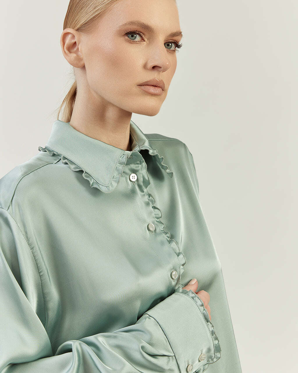 LONG SATIN BLOUSE | ROSELLA Nolo Store