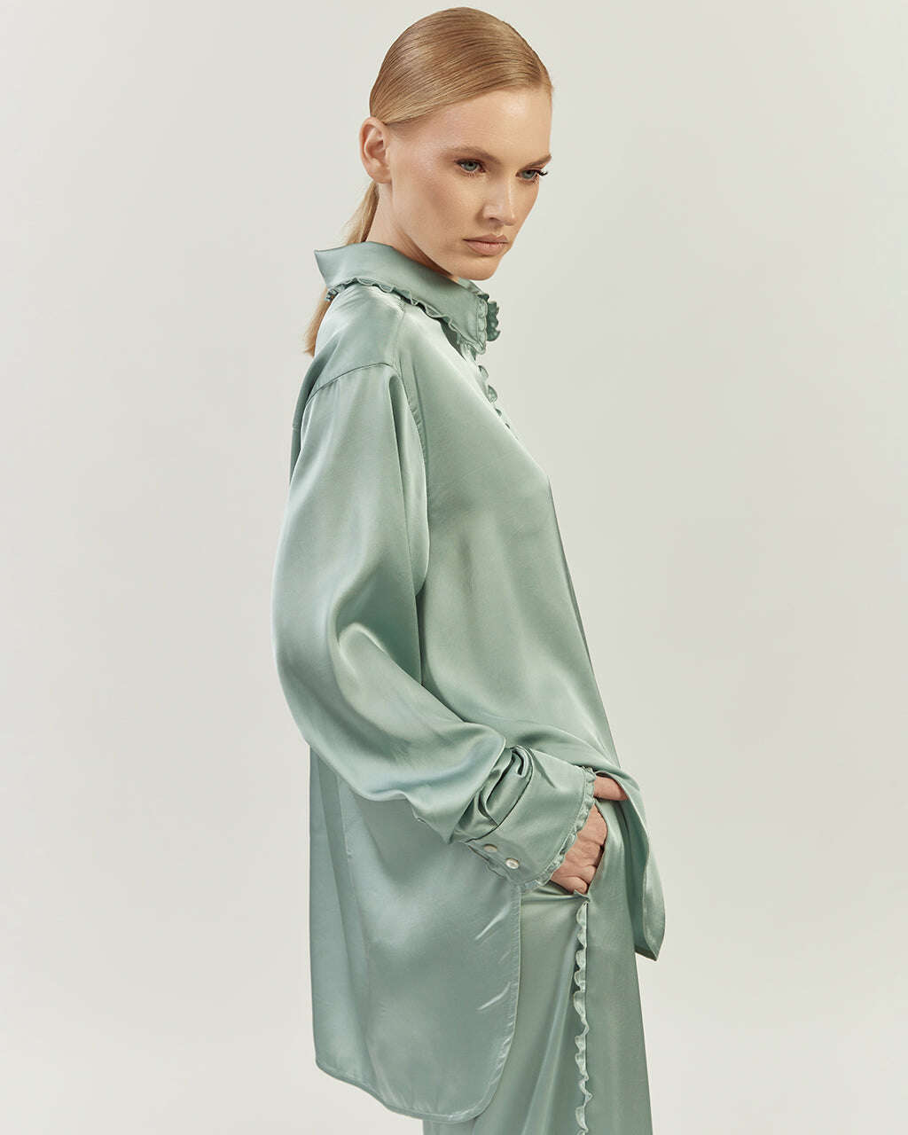 LONG SATIN BLOUSE | ROSELLA Nolo Store