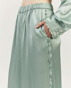 WIDE LEG SATIN JET TROUSERS |PERINA Nolo Store