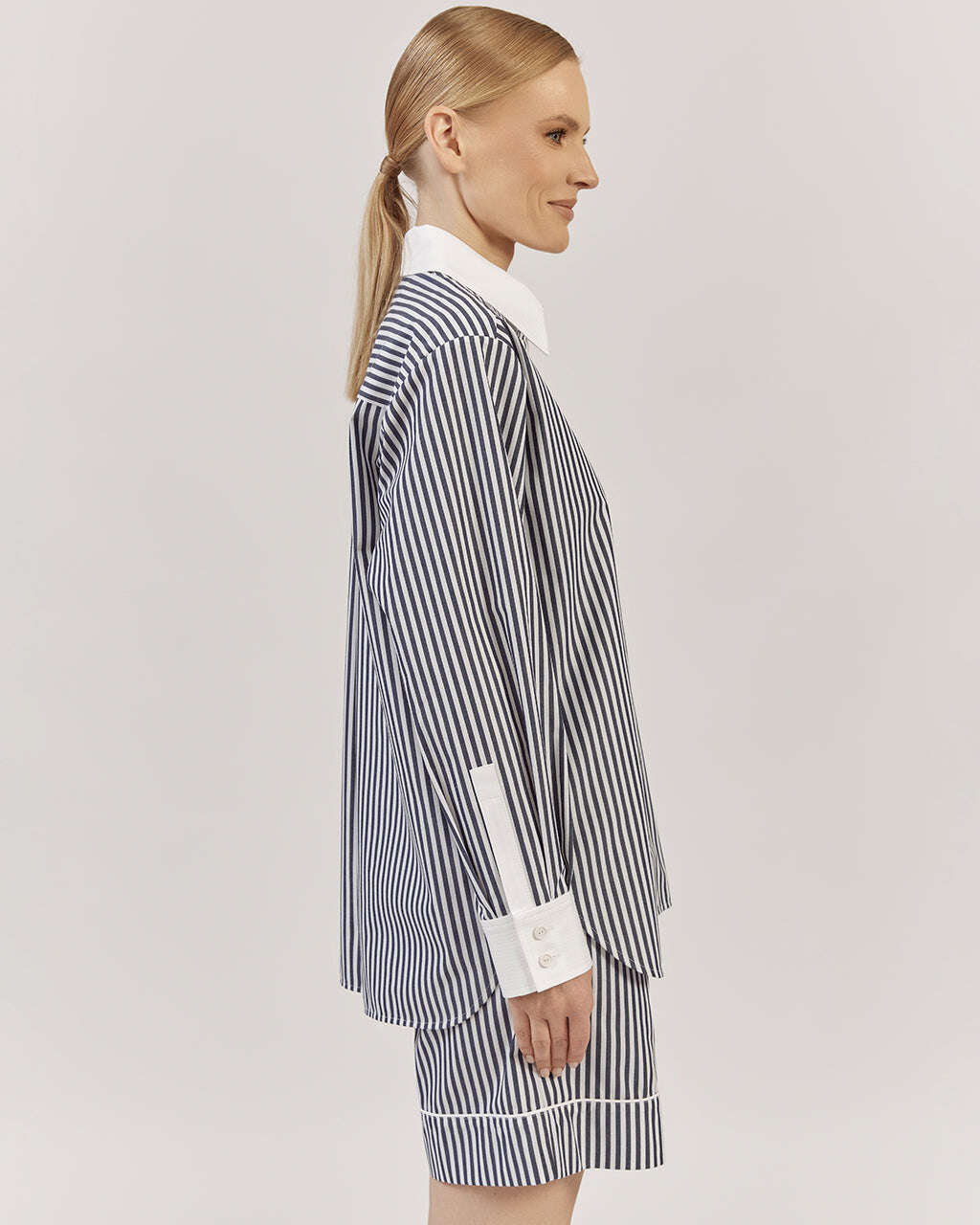 STRIPED COTTON BLEND SHIRT |SANTINA Nolo Store
