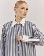 STRIPED COTTON BLEND SHIRT |SANTINA Nolo Store