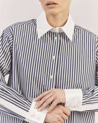 STRIPED COTTON BLEND SHIRT |SANTINA Nolo Store