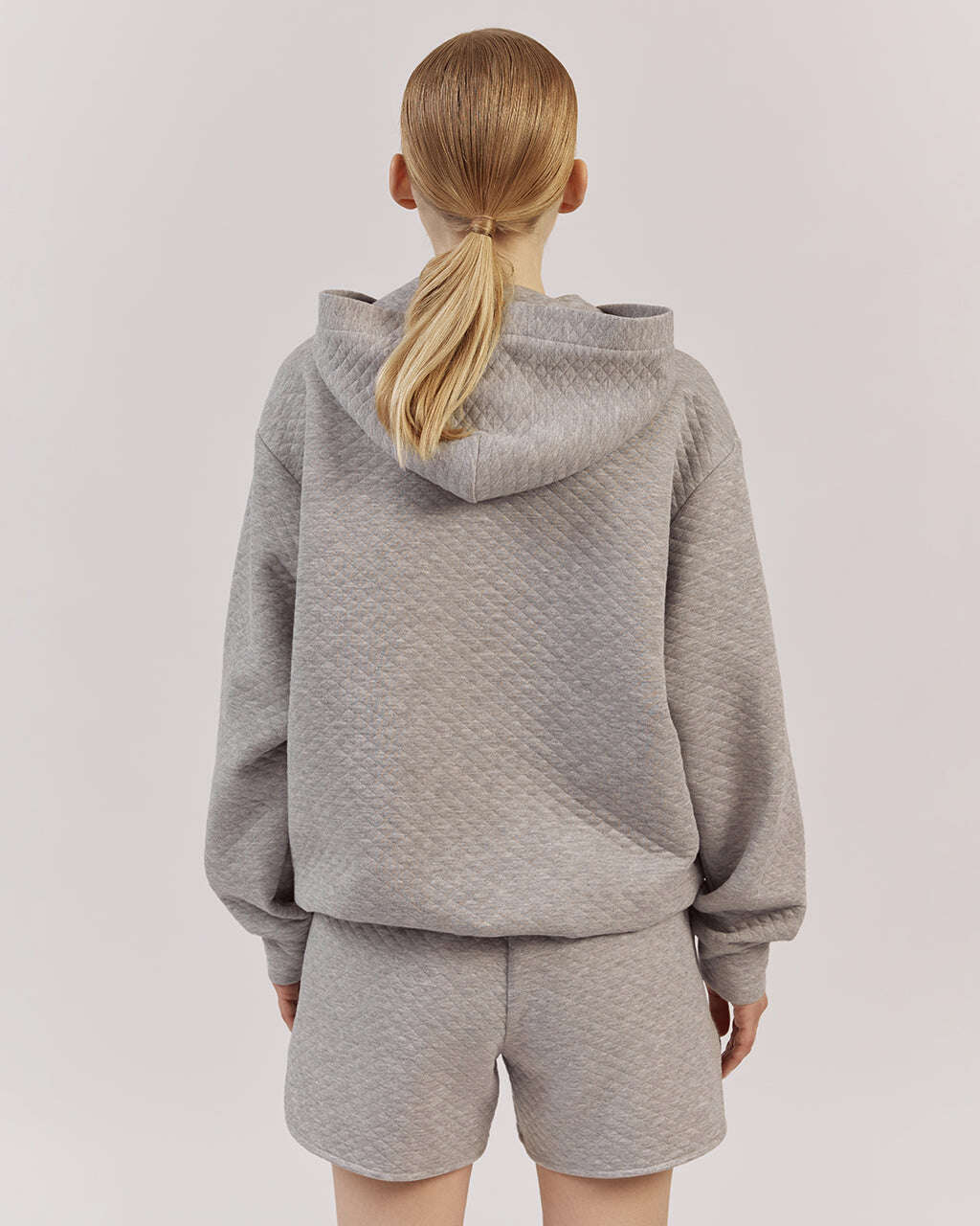 GREY ZIP-UP HOODIE |ILARIA Nolo Store