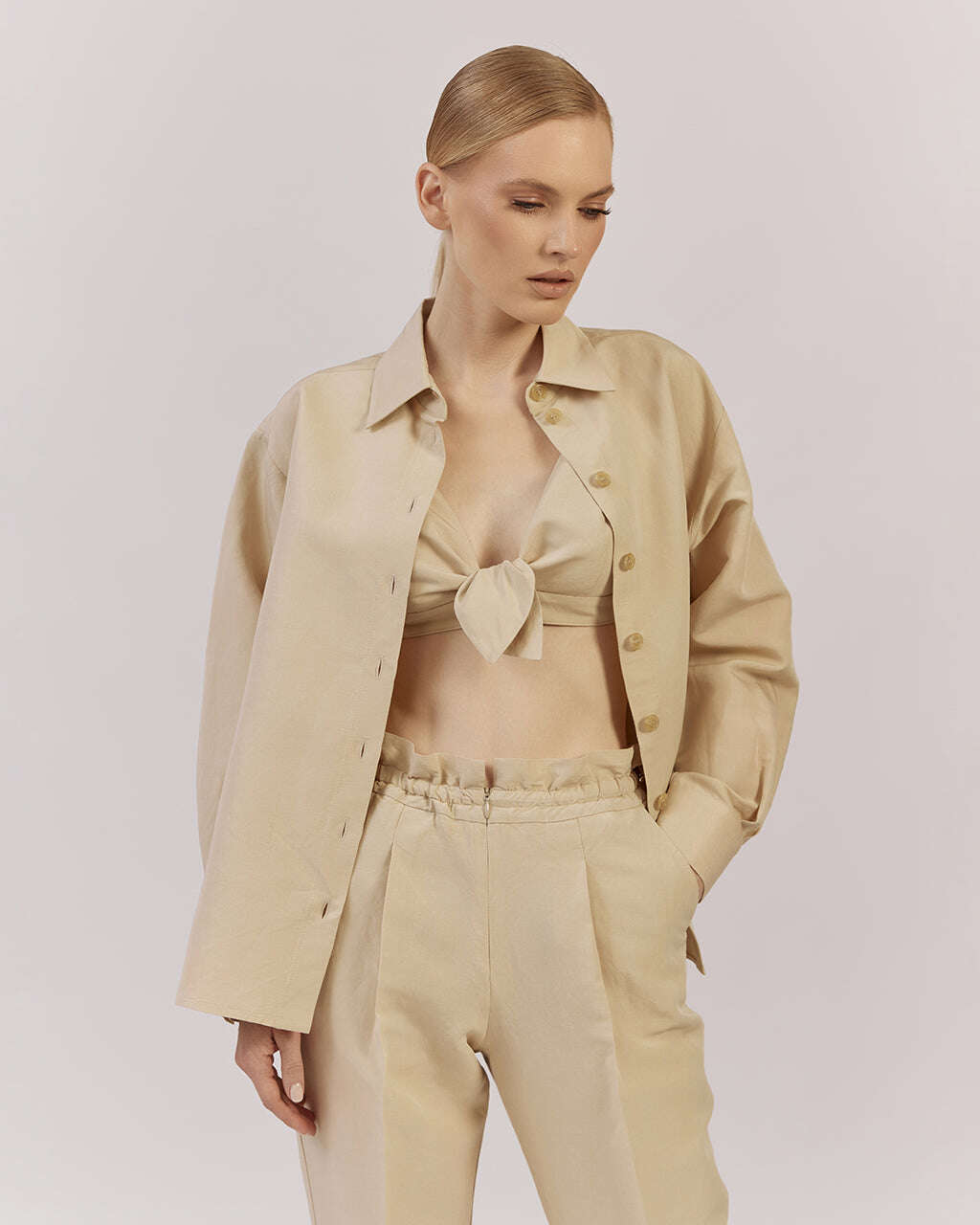 KIARA LINEN BLEND TROUSERS Nolo Store