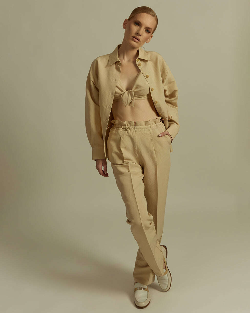 KIARA LINEN BLEND TROUSERS Nolo Store