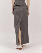WOOL/SILK BLEND MIDI PENCIL SKIRT |MACARIA Nolo Store
