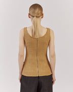 TEXTURED FITTED TOP |PAMELA