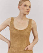 TEXTURED FITTED TOP |PAMELA