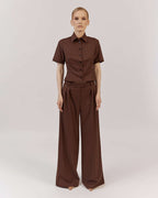 CROPPED SHIRT WITH SHORT SLEEVE |ELISA Nolo Store