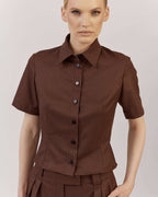 CROPPED SHIRT WITH SHORT SLEEVE |ELISA Nolo Store