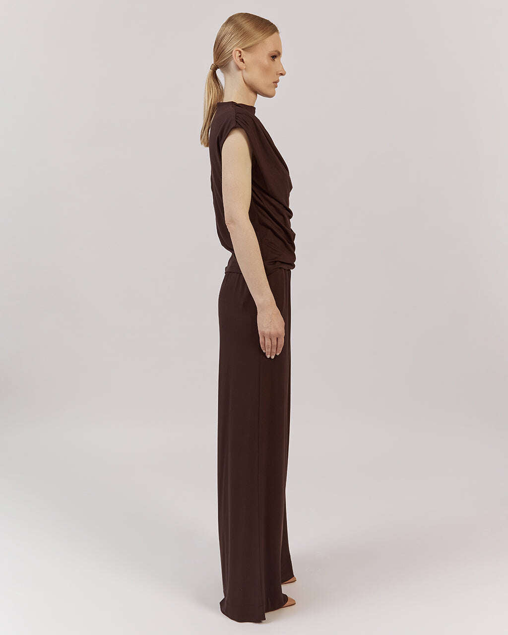 WIDE LONG VISCOSE TROUSERS |ULMA Nolo Store