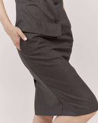 STRAIGHT MIDI  SKIRT |NINA Nolo Store