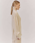 BLOUSE MADE FROM SHEER PLEATED FABRIC |LETIZIA Nolo Store