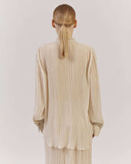 BLOUSE MADE FROM SHEER PLEATED FABRIC |LETIZIA Nolo Store
