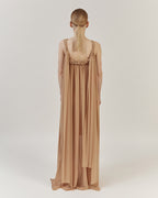 ROMANTIC MAXI DRESS WITH WIDE STRAPS |GLORIA