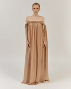 ROMANTIC MAXI DRESS WITH WIDE STRAPS |GLORIA