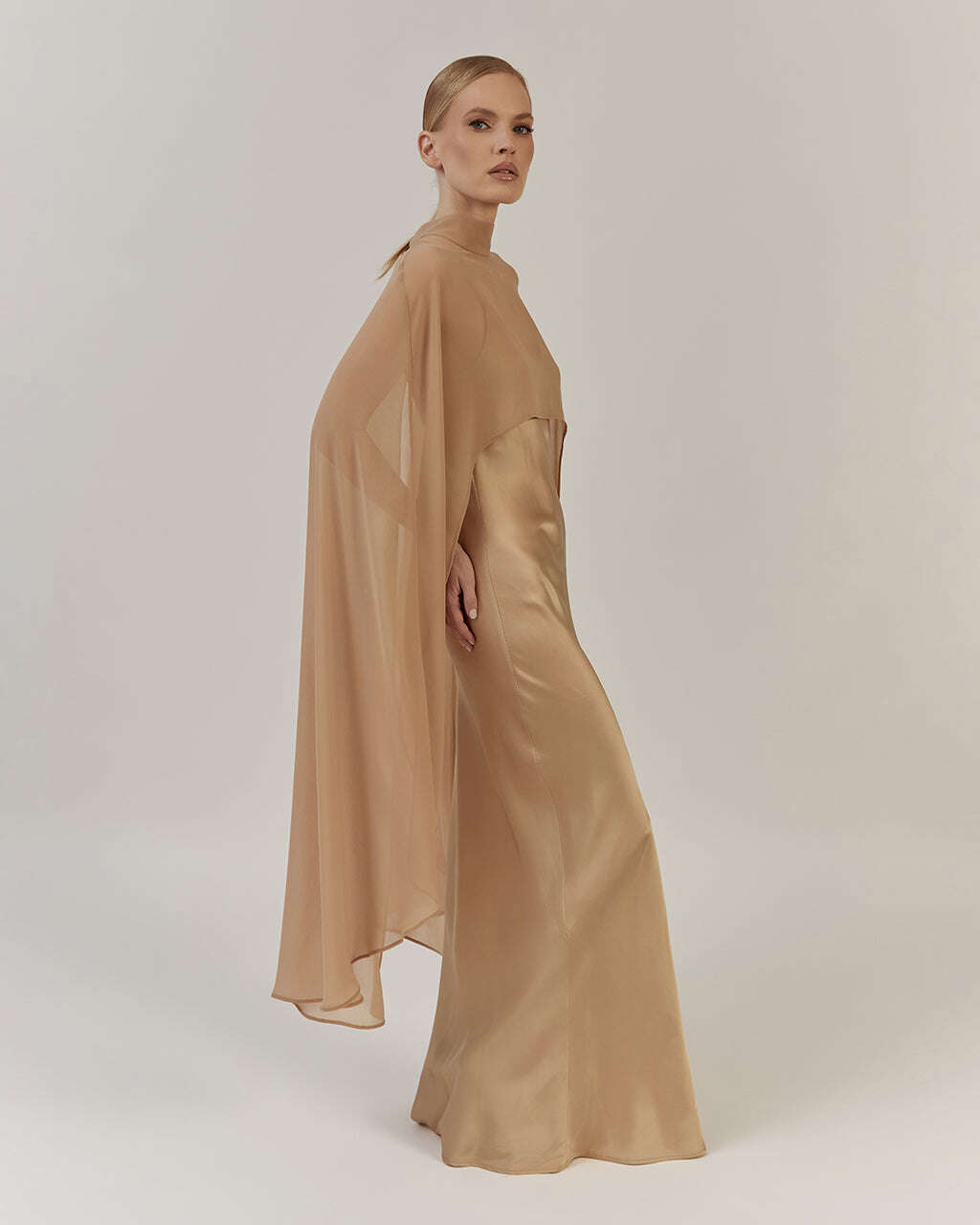 SATIN-FINISH DRESS WITH VISCOSE|JADORE Nolo Store