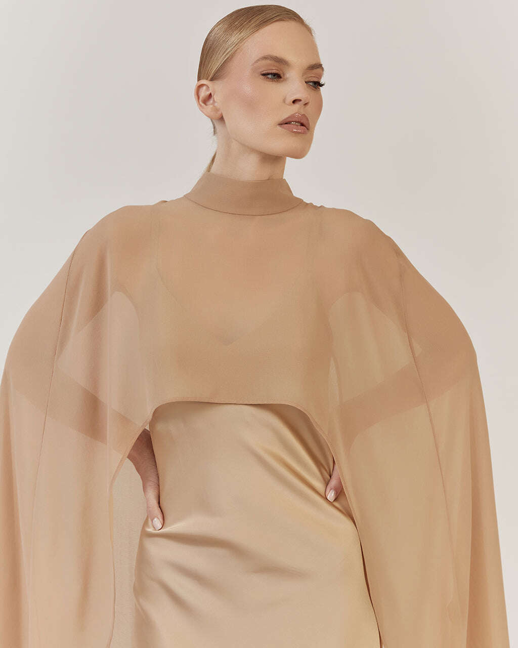 SATIN-FINISH DRESS WITH VISCOSE|JADORE Nolo Store