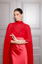 Maxi garuma satīna kleita|JADORE