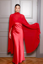 Maxi garuma satīna kleita|JADORE